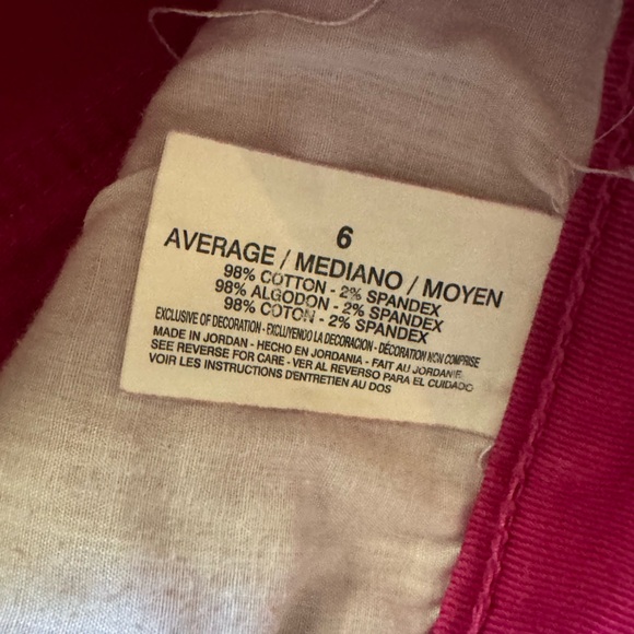 Nine West hot pink cropped jeans, size 6/27 - Picture 5 of 6